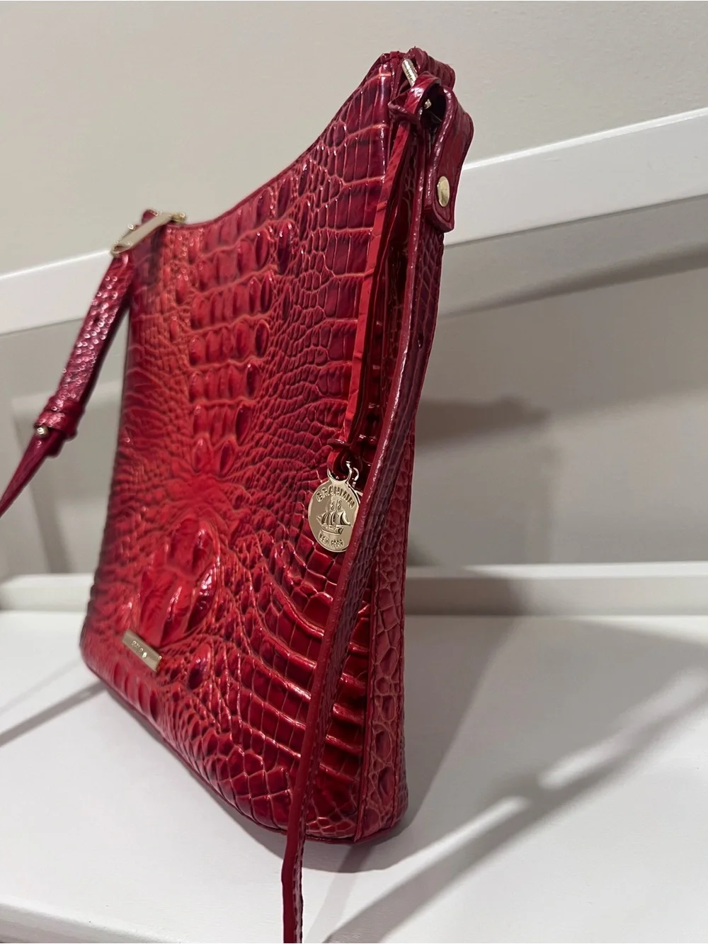 Brahmin Katie Crossbody Bag (Red) - Picture 5 of 9
